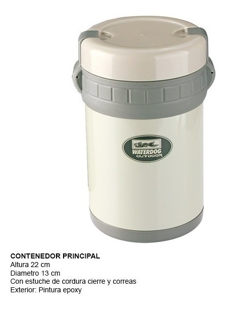 Vianda Térmica Waterdog 1500cc - 3 Piezas