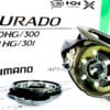 Reel Rotativo Shimano Curado K 300hgk Manija Derecho Color Negro