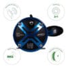 Reel Spinit Off Shore X Pesca Rotativo 4 Rul Redondo Variada Color Azul / Negro