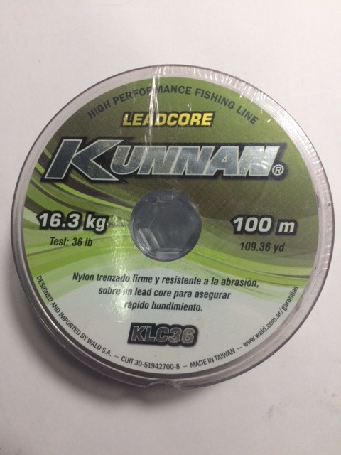 Nylon Trenzado Leadcore Kunnan Para Pesca 36 Lbs 100 M