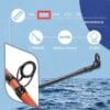 Combo Pesca Variada Caña Spinit 2,10m+reel Waterdog+nylon