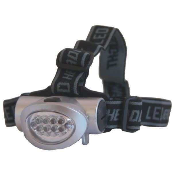 Linterna Spinit Frontal Mega Led - 8 Leds Blancos + 2 Rojos