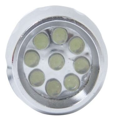Linterna Ntk Blitz De Aluminio Con 9 Leds Alta Iluminacion