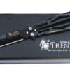 Cortapluma Trento Butterfly Ii Acero Inoxidable Color Negro