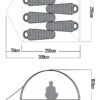 Carpa Waterdog Dome Iv 6 Personas 250+50(l)x290(a)x160(h) Cm