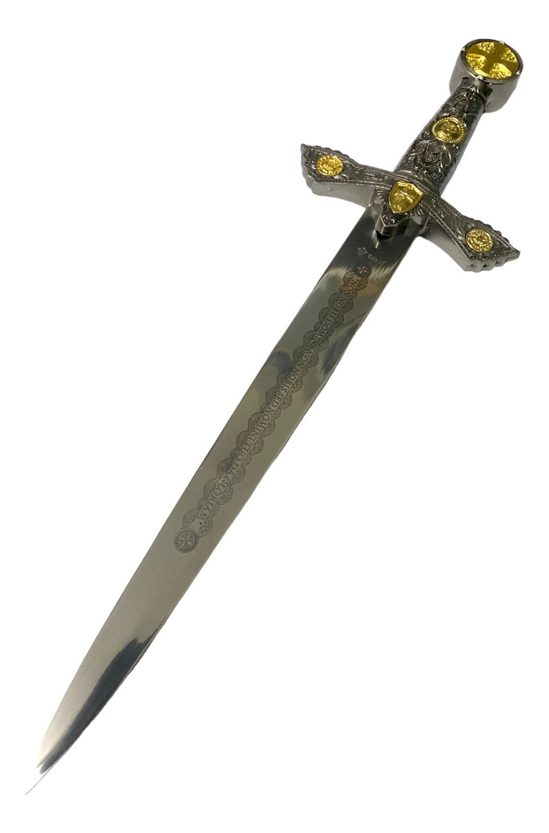 Espada Templaria Alba Tole10 Ornamento 35 Cm Acero Inox
