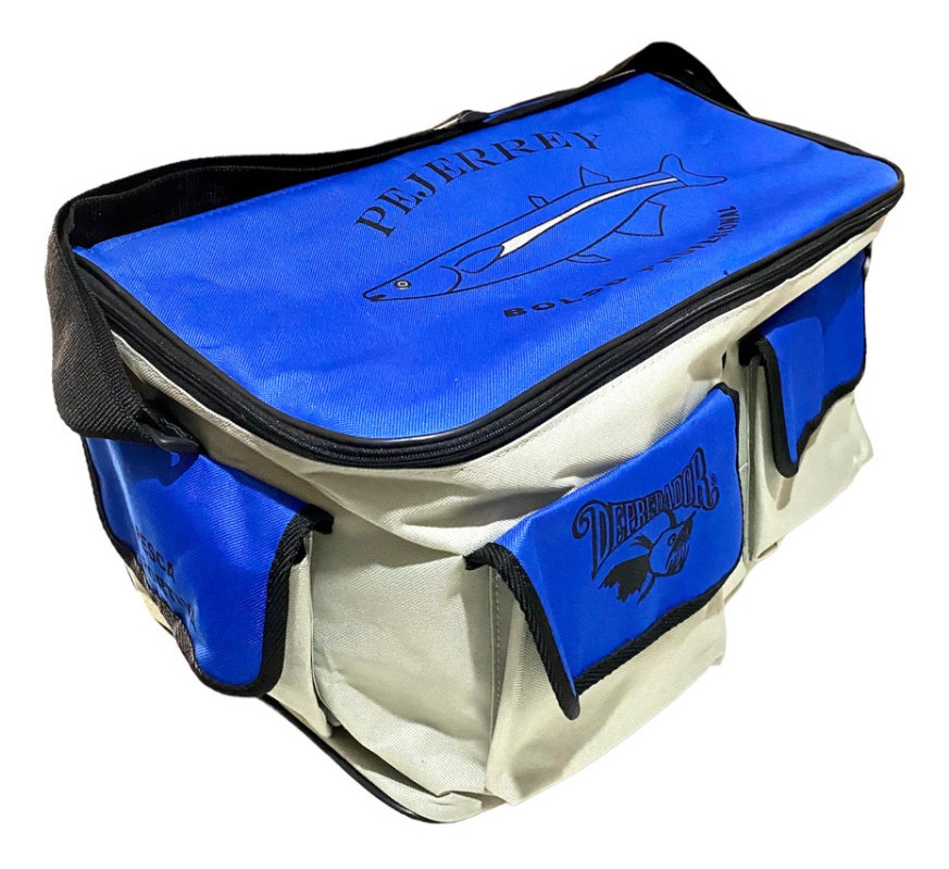 Bolso Depredador Pesca Division Interna 50x30x24 Cm Correa