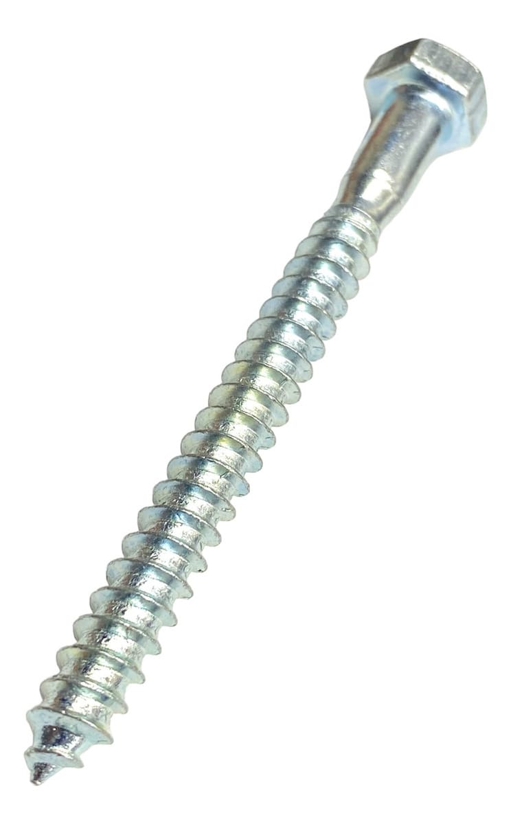 Tirafondo Hexagonal Zincado De 5/16 X 3 1/4 X100 Un