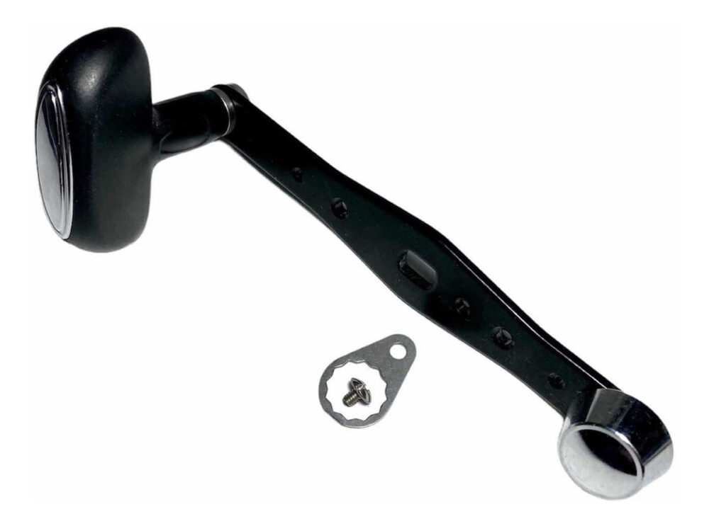 Manija Para Reel Rotativo De Fuerza Con Accesorios Negra