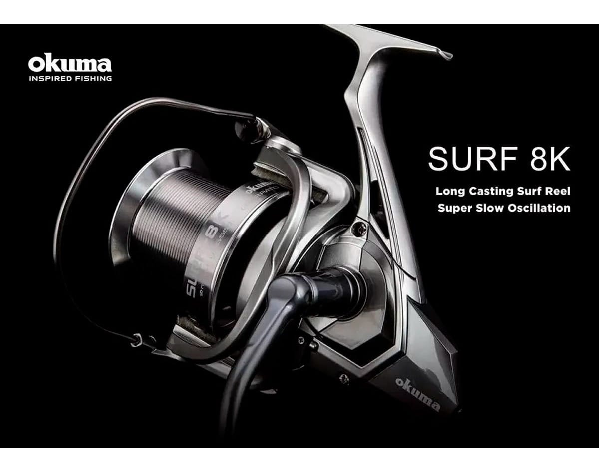 Reel Frontal Okuma Surf-8k Derecho/izquierdo Color Plateado