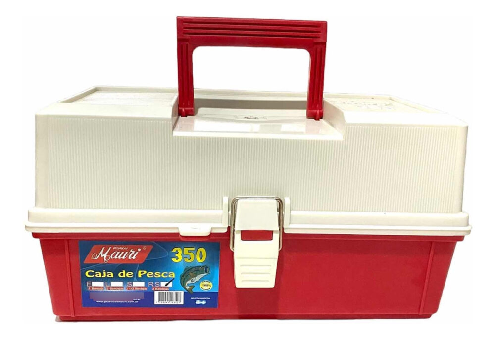 Caja Mauri Pesca 34,5x19x17,5 Cm Con 3 Bandejas