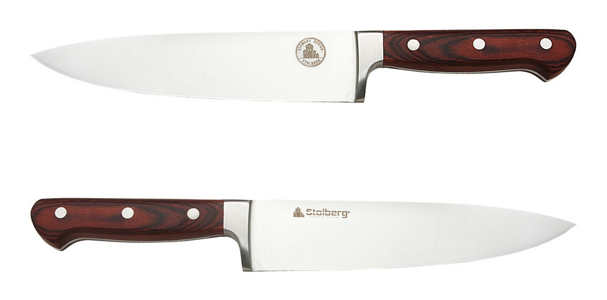 Cuchillo Stolberg Acero Inoxidable Hoja 20 Cm Mango Madera
