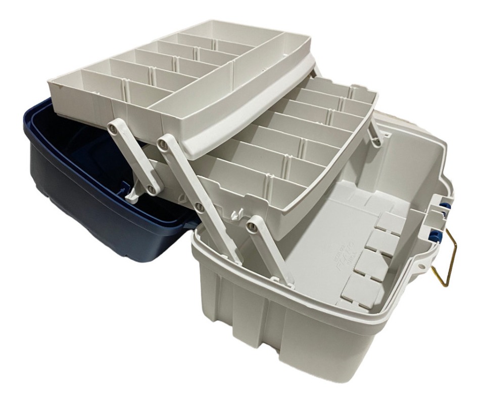 Caja De Pesca Plano 2 Bandejas 36x22x20 Cm Robusta