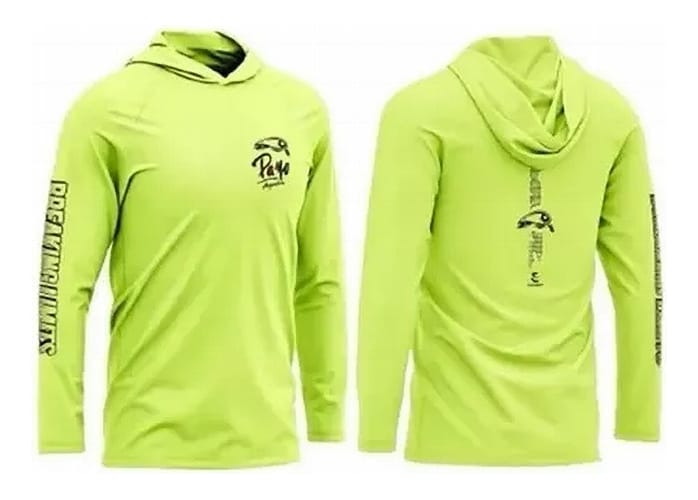 Remera Payo Full Color C/ Capucha Protec Uv Secado Rapido Am