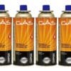 Pack 4 Cartuchos De Gas Ntk Campgás Aerosoles Gas Butano
