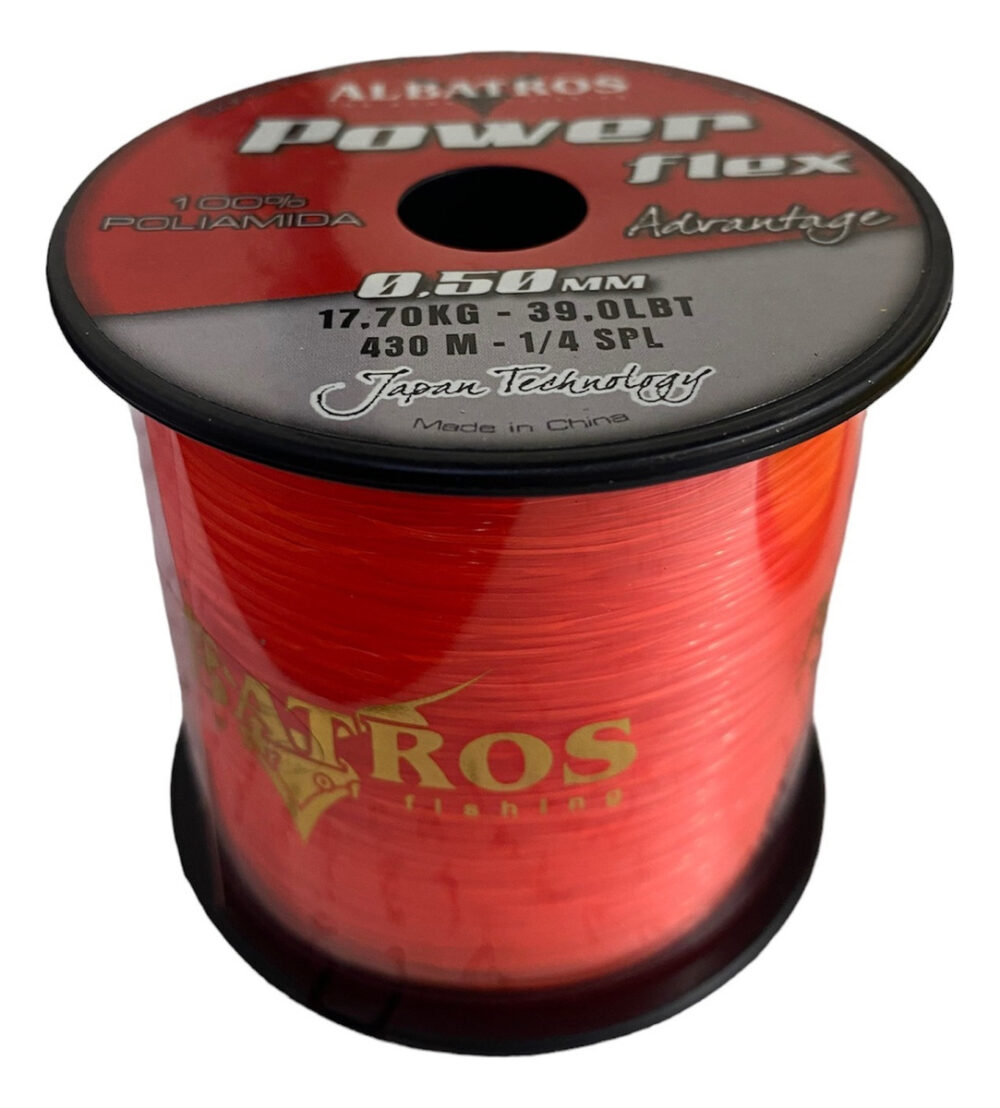 Nylon Power Flex Bobina De 1/4 0,50 Mm 430 M 17,70 Kg
