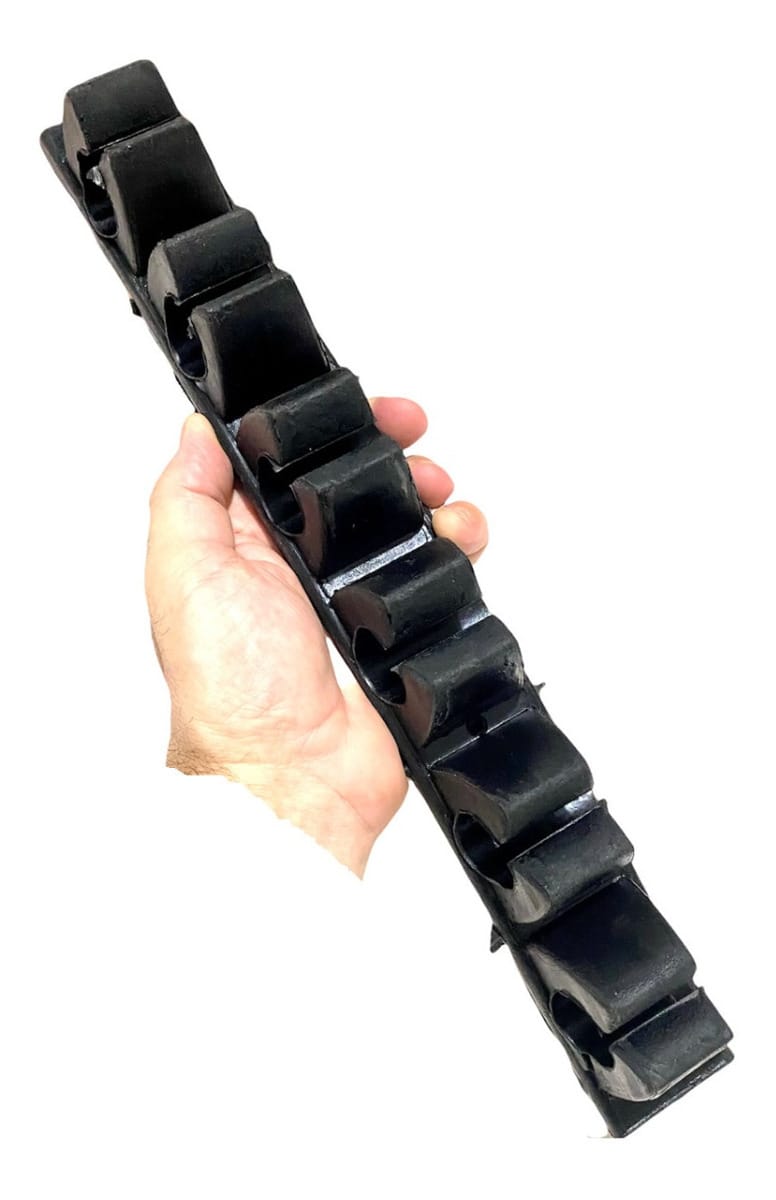 Soporte Cañas Pesca Pared 6 Cañas 38 Cm De Goma Cañero Bote