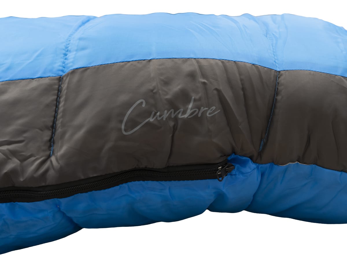 Bolsa De Dormir Spinit Cumbre - 5 ° Color Azul/gris Ubicación Del Cierre Derecho