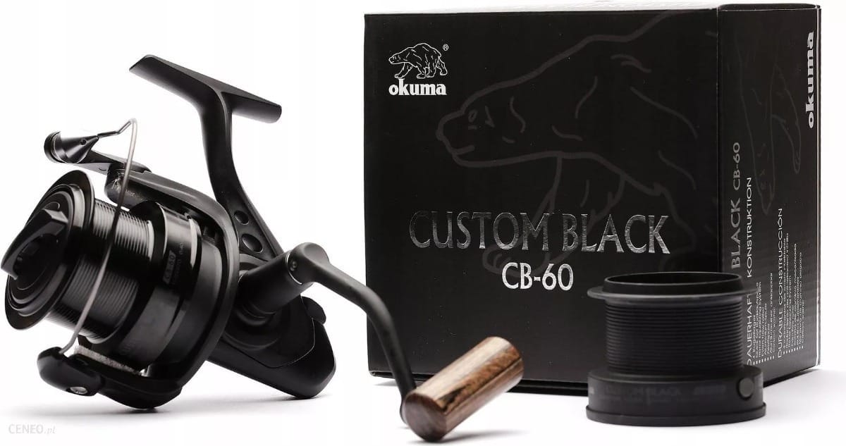 Reel Frontal Okuma Custom Black 60 4 Rulemanes Pesca Lance