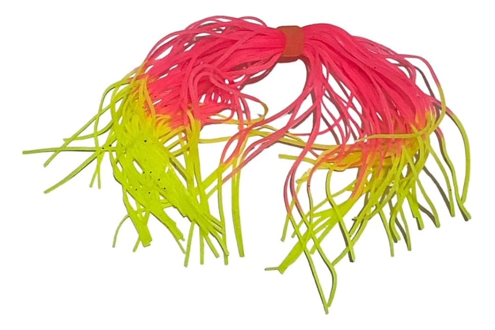 Flecos De Silicona Para Señuelos Pollerita De 12 Cm Gomas