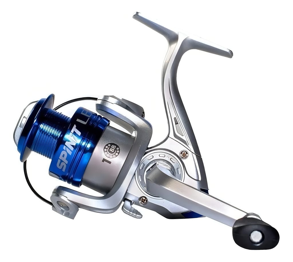 Reel Frontal Spinit Lb 401 1 Ruleman Ideal Spinning Pejerrey Color Negro Con Dorado Lado De La Manija Derecho/izquierdo