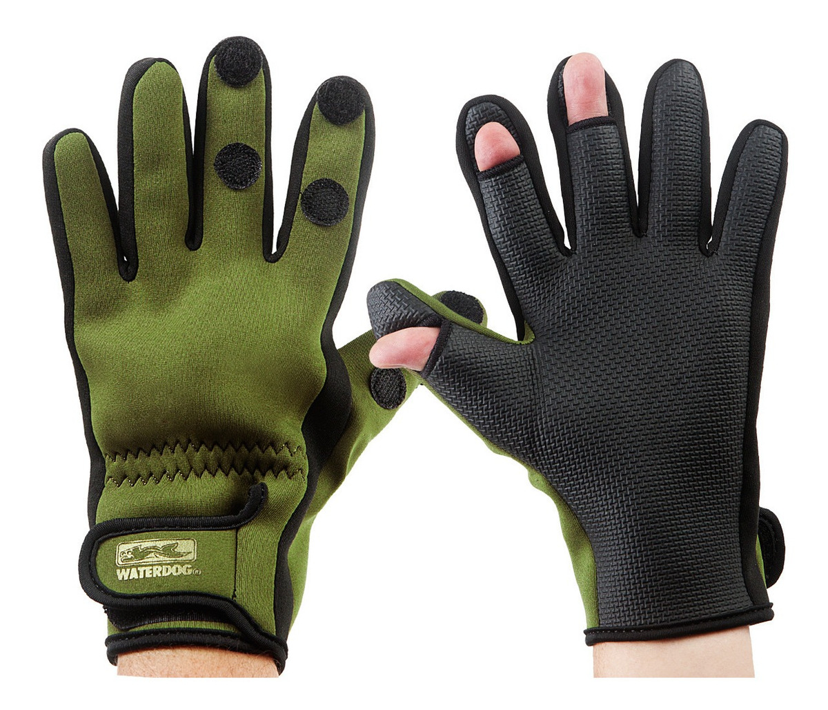 Guantes De Neoprene Pesca Waterdog De 3 Mm