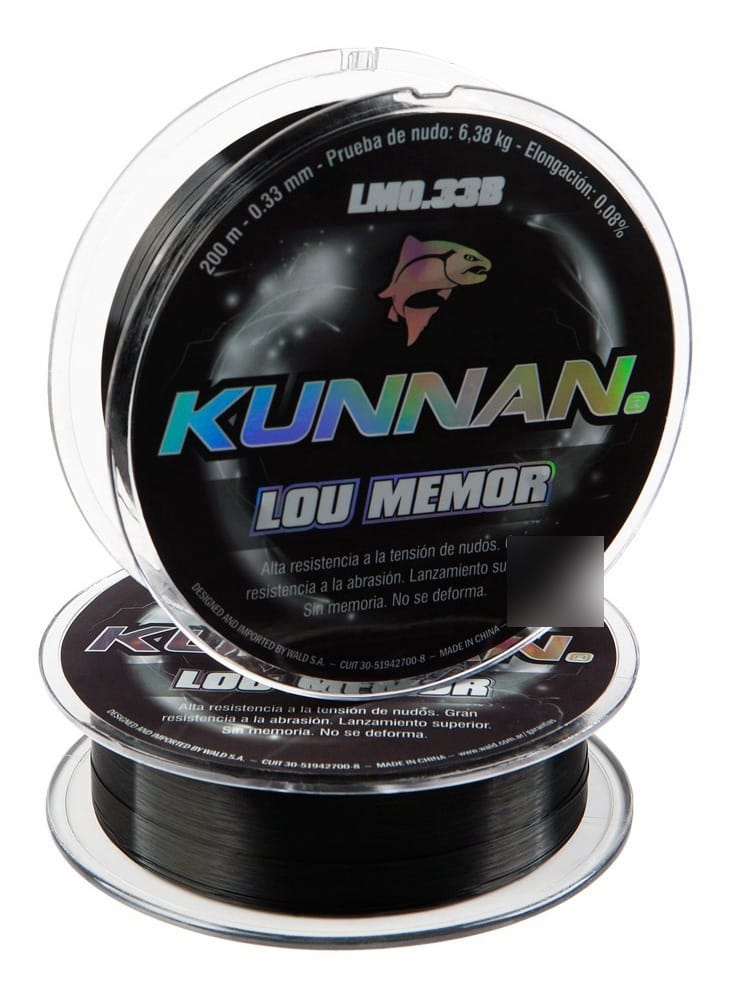 Nylon Kunnan 0,48 Mm Por 200 M Baja Memoria 10,92 Kg