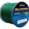 Bobina Multifilamento Spinit 4x 0,16 Mm 4 Hebras 20 Lb 500 Mts Color Verde Musgo
