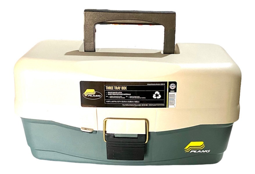 Caja De Pesca Plano 3 Bandejas 37,4x21,6x19 Cm Robusta Usa