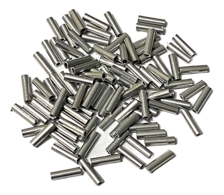 Tubitos De Aluminio Para Leader Acero X 200 Un. Tamaño 1