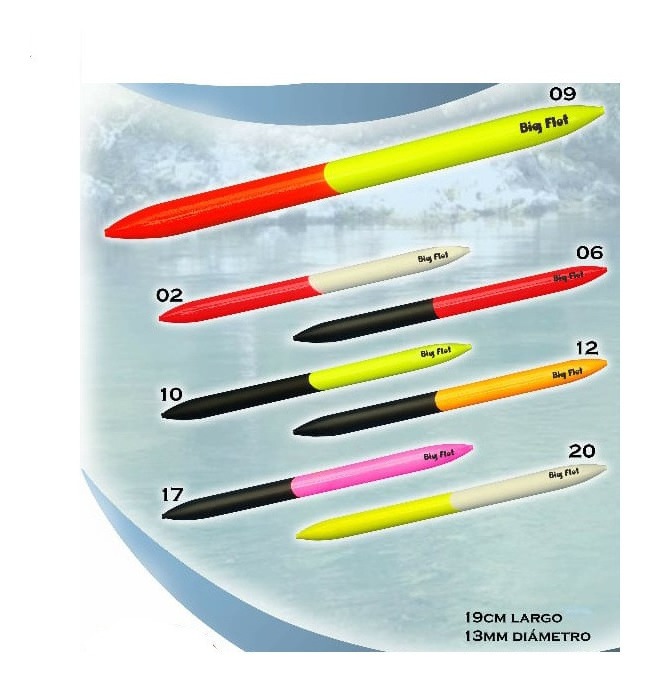 Boya Big Flot Bigotera 19cm X 13mm Poliuretano Pejerrey