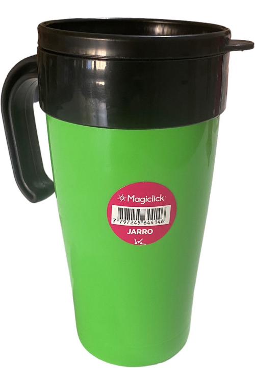 Vaso Termico Magiclick Con Manija Y Boton De Apertura