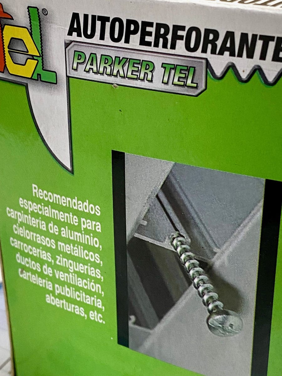 Tornillo Parker Tel 6x1 X600 Un 3,5x25 Mm
