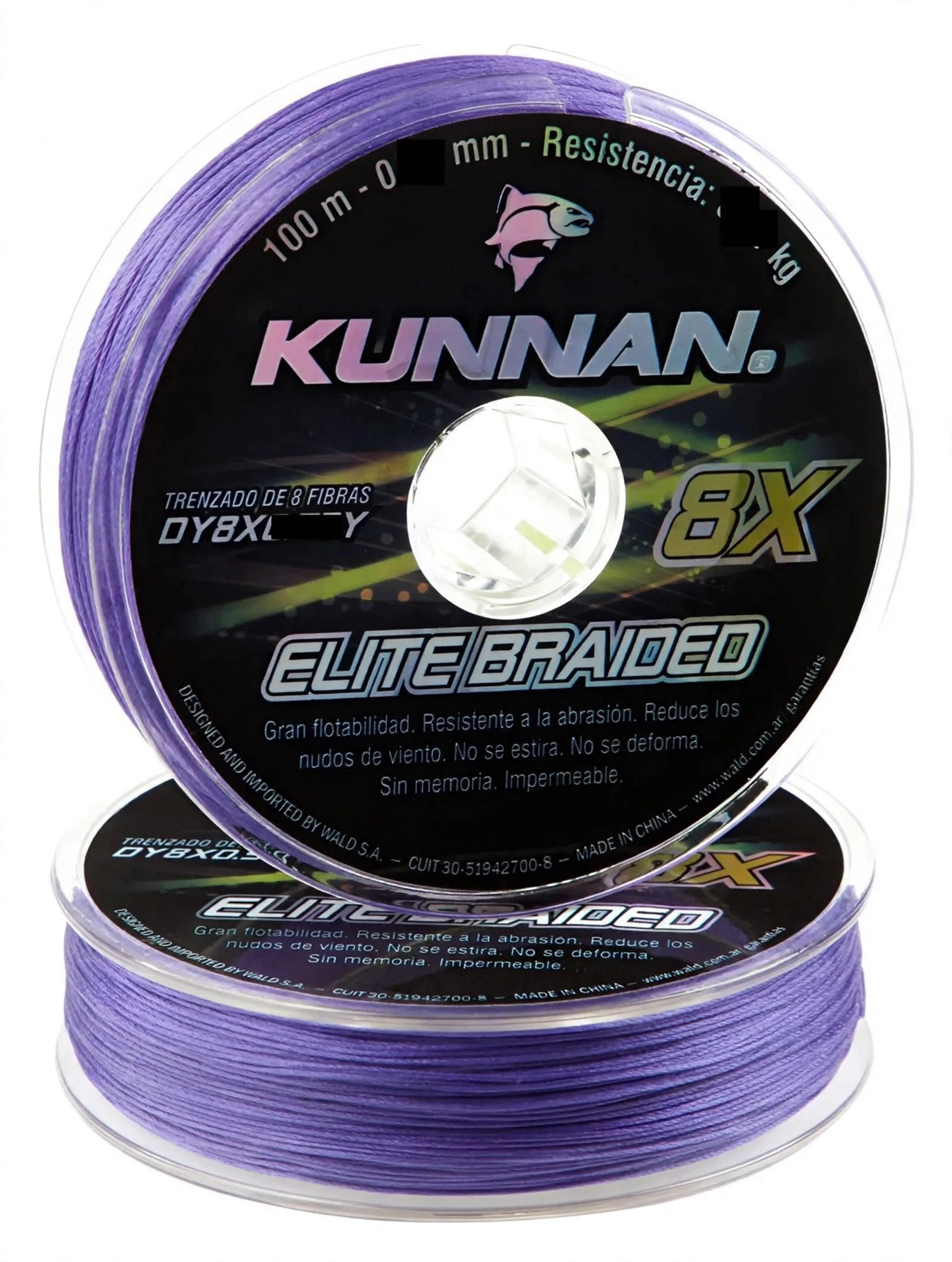 Multifilamento Kunnan 8x De 8 Hebras x100 m Varias Medidas