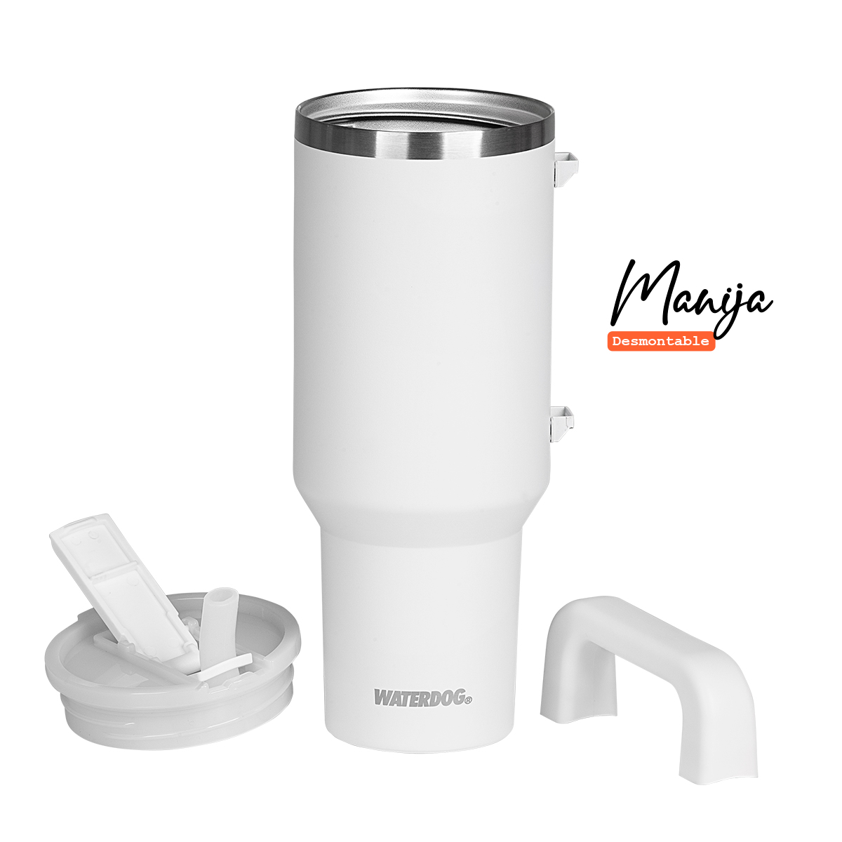Vaso Térmico Waterdog Cold 1200ml Tapa Hermética Sorbete