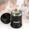 Lunchera Termica Waterdog Acero Inoxidable Negro 480 Cm3