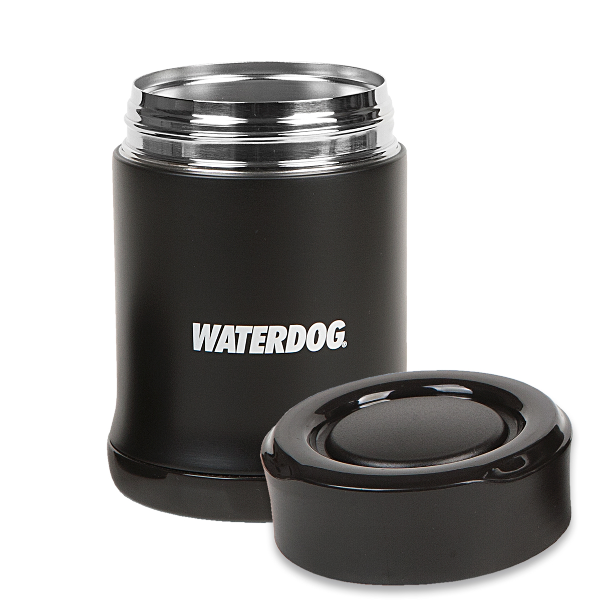Lunchera Termica Waterdog Acero Inoxidable Negro 480 Cm3