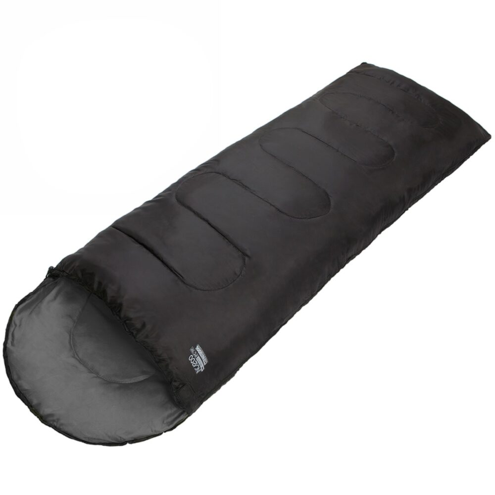 Bolsa De Dormir Waterdog Inca 200 Capucha 0º Camping Color Negro