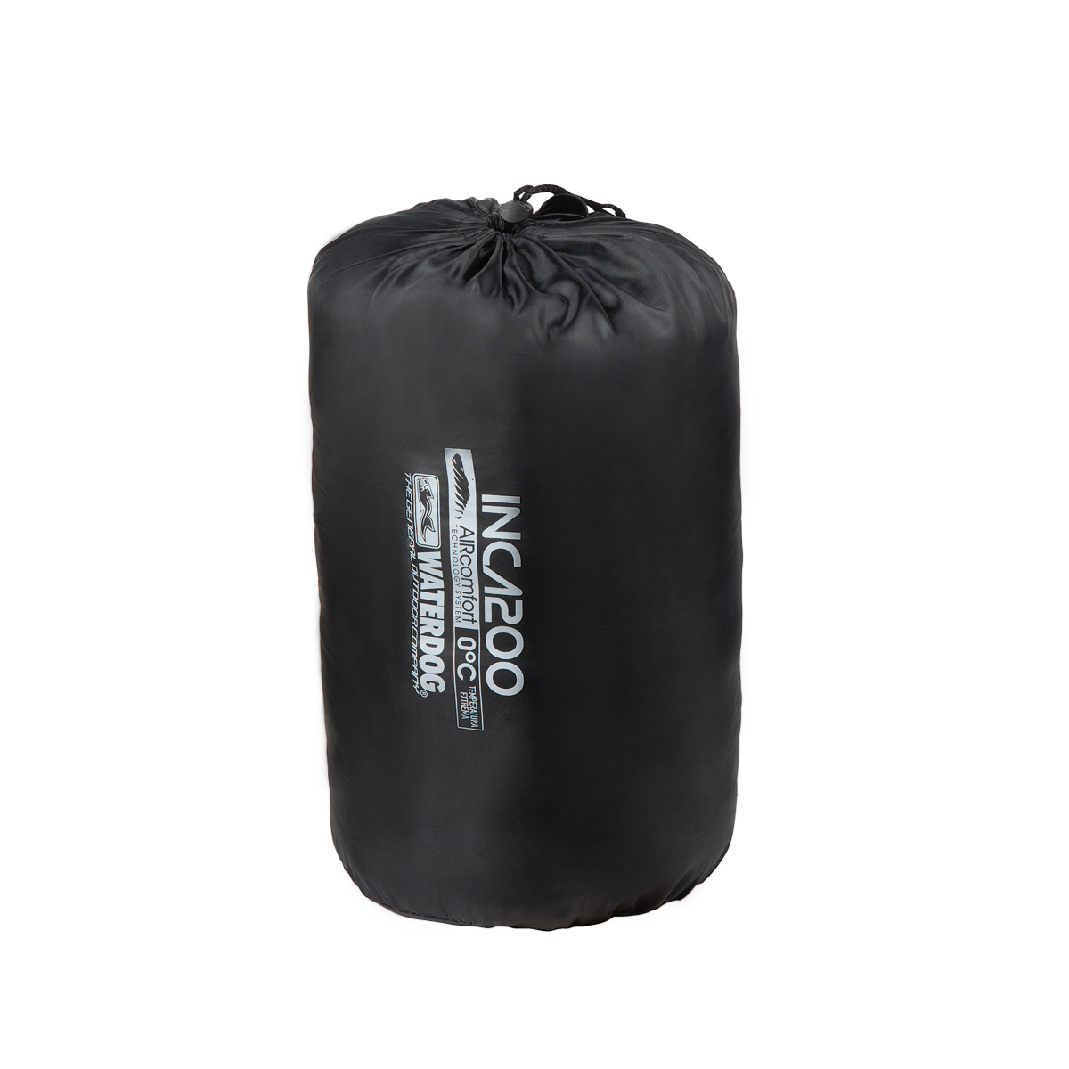 Bolsa De Dormir Waterdog Inca 200 Capucha 0º Camping Color Negro