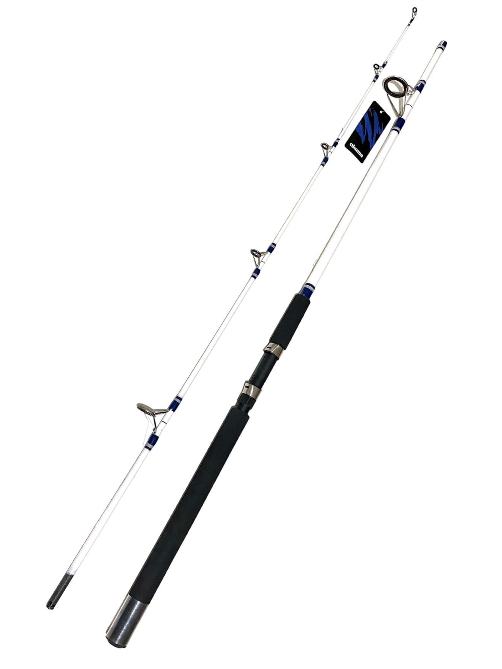 Combo Okuma Tundra Caña 2,40 M 2 Tramos 10-30 Lbs + Reel + Nylon Para Frontal Variada