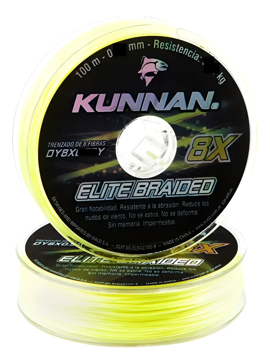 Multifilamento Kunnan 8x De 8 Hebras x100 m Varias Medidas