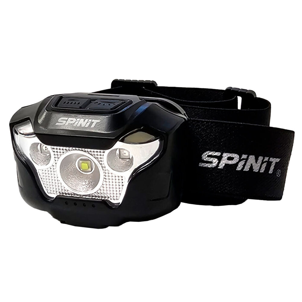 Linterna Spinit Frontal Hl400rd 400 Lm Recargable Dual Led Verde y Rojo