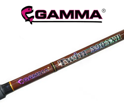 Caña Gamma Twin 3,90 m Xh 3 Tramos Frontal 200-300 Gr Fibra