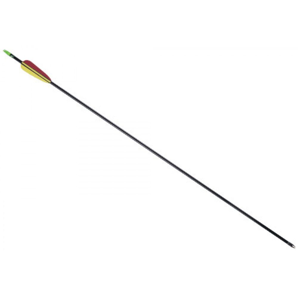 Flecha De Fibra de Vidrio Ek Archery De 28" Color Negro
