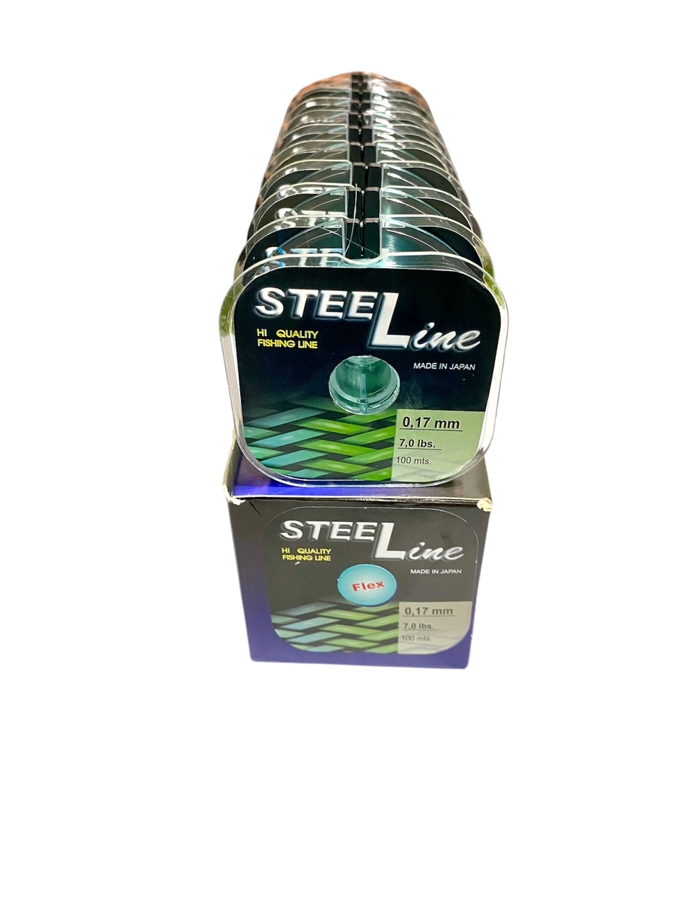 Nylon Pesca Steeline Flex 0,17 Mm X100 M Color Verde Origen Japón
