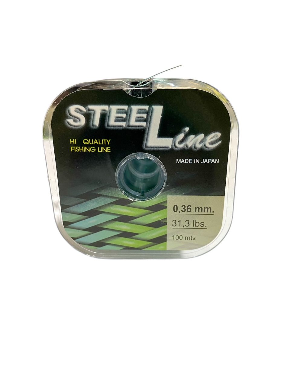 Nylon Pesca Steeline Flex 0,36 Mm X100 M Color Verde Origen Japón