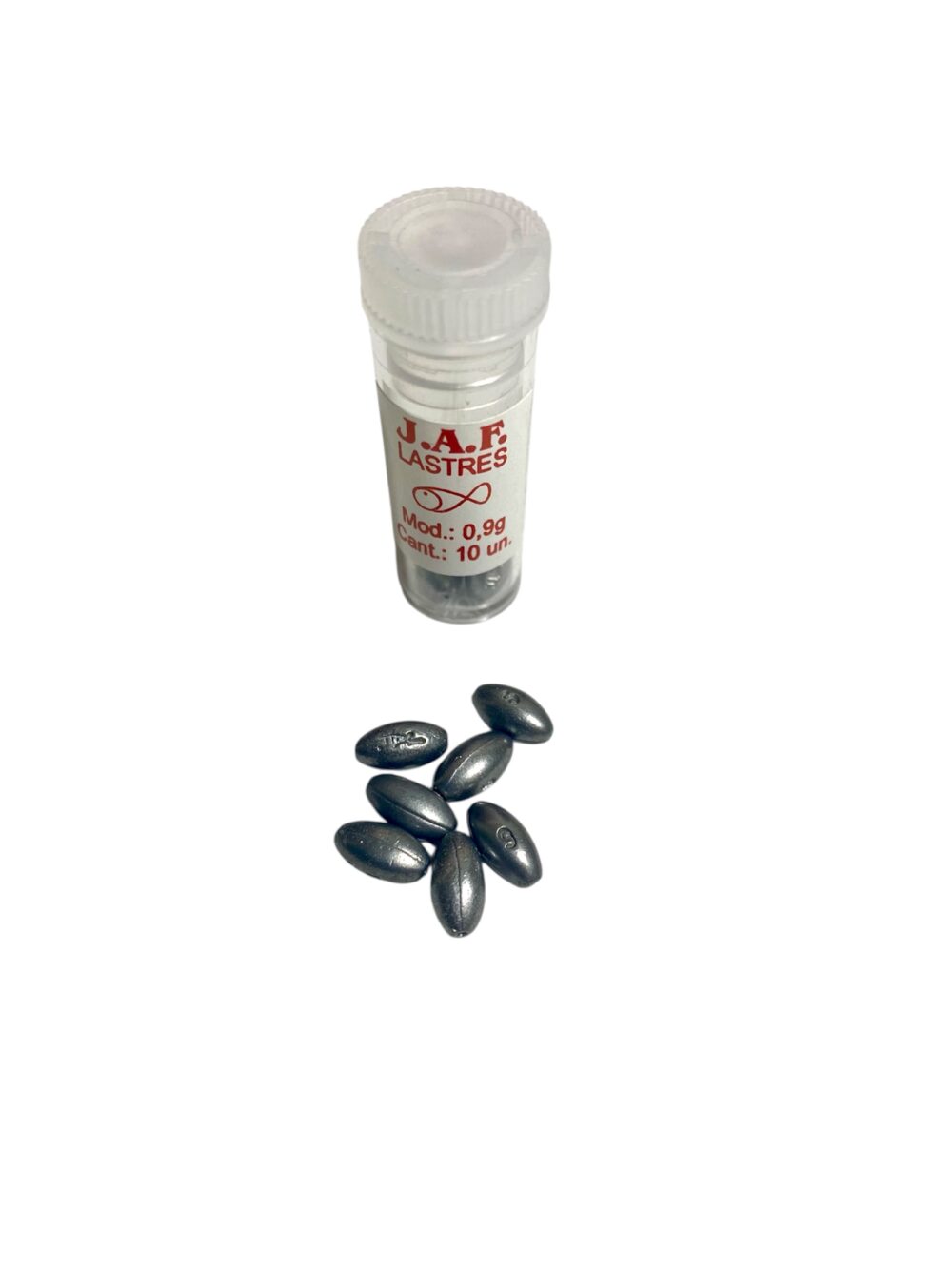 Plomo Lastre Pasante JAF 0,90 grs Blister Por 10 Unidades