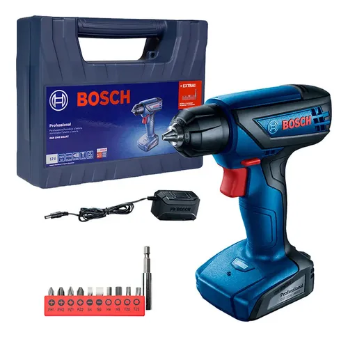 Taladro Atornillador Bosch 12 V, 1,5 Ah, 6 Mm, 220 V Con Maletin
