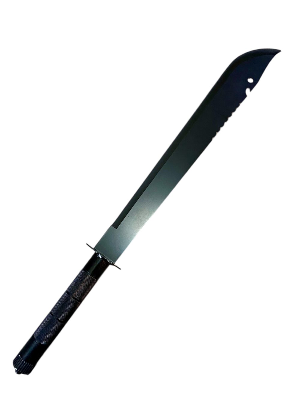 Machete Acero Inoxidable Mango De Metal Largo 70 Cm Color Negro