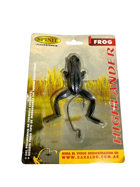Señuelo De Goma Highlander Frog y 3 en 1 Con Off Set Para Tarariras